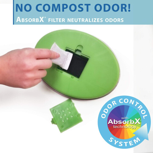 iTouchless 3-Pack AbsorbX Kompaktluktfilter för Soptunnor och Kompostkärl 1