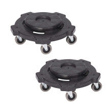 Zklady Amazonu Dolly To Fit 32 44 a 55 galonov kulat kontejnery Twist On/Off 2-balen 18,25"""" cern (drve znacka AmazonCommercial)