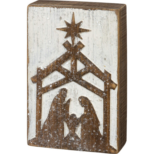 Dreven    betlehemsk    tabula Primitives by Kathy, biela