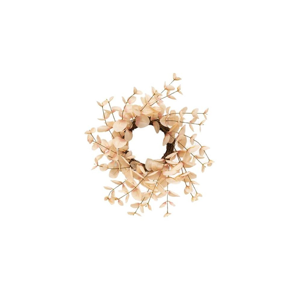 Cwi Prezenty Pozostawia Galazkowe Pierscienie Wienca - 17 Cali - Wystrj Wienca Do Drzwi Wejsciowych I Dekoracji Swiec - Rumieniec Eukaliptus-image