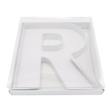 Wenpack 12 """" Kartongbrevformade Mache Dekorativa jordgubbar Fyllbara godisar godislda med klart lock (White R)