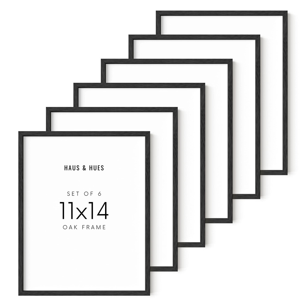 Cadre photo noir 11x14 par Haus and Hues Ensemble de 6 cadres photo 11x14 Cadre pour affiche 11x14 Cadre photo pour    uvre d'art Cadre pour affich