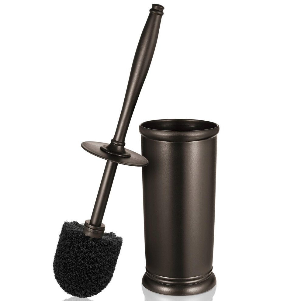 Ensemble de porte-brosse pour cuvette de toilette  : brosse de nettoyage en profondeur pour salle de bain, avec support pour toilettes et camping-car