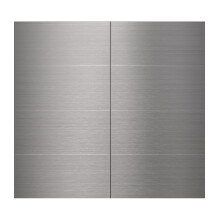 80-Pack 3""x6"" Brushed Silver Aluminum Peel and Stick Tile Backsplash