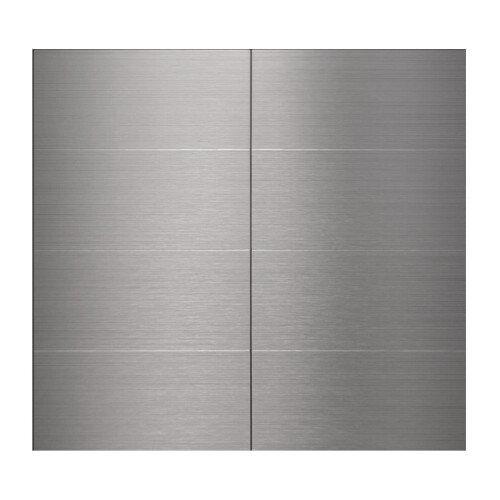 80-Pack 3""x6"" Brushed Silver Aluminum Peel and Stick Tile Backsplash
