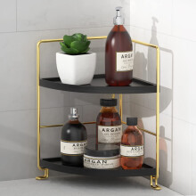 FSYUEYUN Organisateur de comptoir de salle de bain de salle de bain a 2 niveaux Kitchen Spice Makeup Makeup Rangement etagere de rangement de cha