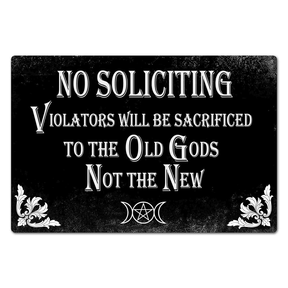 Bestylez Panneau D'interdiction De Sollicitation D Coration Gothique Pour Cuisine, Maison, Bureau 8 X 12 Pouces 940-image