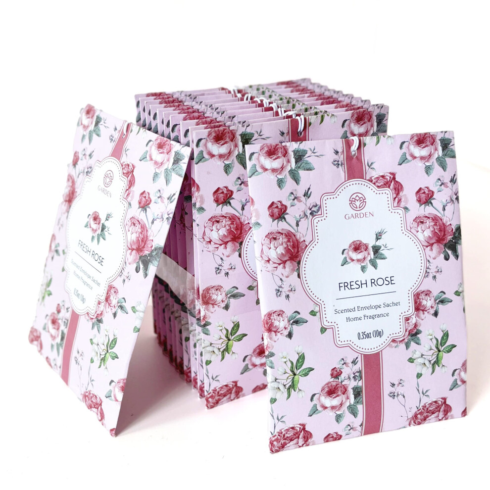 Sacchetti Profumati Alla Rosa Fresca Confezione Da 12 Sacchetti Profumati Per La Casa Di Lunga Durata Sacchetti Profumati Freshscented Grandi Per-image