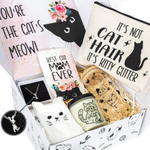 PuGez Katzenliebhaber Geschenke für Frauen, Lustige Geschenke für Katzenfreunde, Beste Katzenmama Geschenkbox
