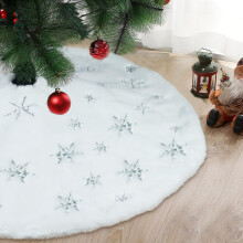 Fusta de copac de Craciun cu blana faux de 30 inci, potrivita pentru decorarea copacilor de Craciun ?i a casei de vacan?a