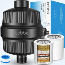 Filtru de du? Cobbe pentru filtru de cap de du? cu apa dura - cu cartu?e de filtru nlocuibile - filtru de apa de du? cu randament ridicat pentru