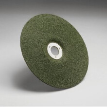 3M Green Corps Ceramic Depressed-Center Wheel - 36 Grit Very Coarse Gr