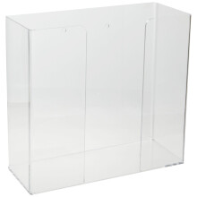 Brady GD02 Plastik akrylhandskedispenser med dobbeltboks klar 10,93 """" W 10 """" H 4.12 """" D