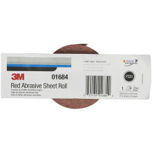 3M Red Abrasive Stikit Sheet Roll  01684  P220  2-3/4 in x 25 yd