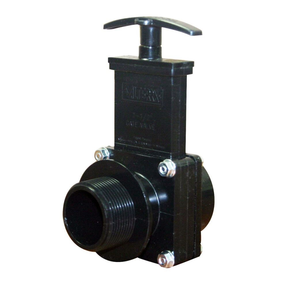 Valterra 7105 Abs, Valvola A Saracinesca, Nera, 1-1/2"" Mpt X Slip