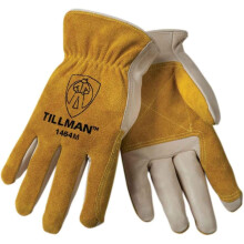 Tillman 1464 Top Grain Cowhide/Split Drivers handsker - Medium gul