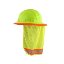 3/PACK  Nacken-Sonnenschutz fr Schutzhelme, gut sichtbares Netzgewebe  Hi Viz Lime