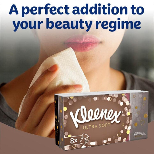 Kleenex Kleenex Χαρτομάντιλα On-The-Go, 8 Πακέτα, 10 Χαρτομάντιλα ανά Συσκευασία, 3-Πρώτες (80 Σύνολο) 2