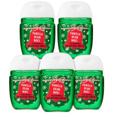 Paquete de 5 desinfectantes para manos PocketBac Vanilla Bean Noel de Bath & Body Works. La ilustraci   n var   a