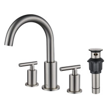 Robinet de salle de bain nickel brossage
