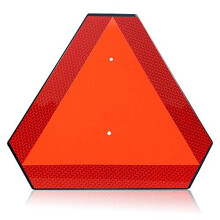 Langzaam rijdend voertuigbord Driehoekbord Plastic 14""x16"" Engineering G