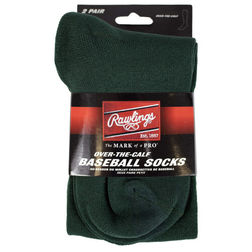 Rawlings Basebollstrumpor 2 Par (MediumMörkgrön)