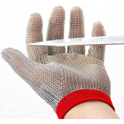 Γάντι Chainmail Dowellife, Ανθεκτικό σε Κοπή, Ανοξείδωτο Ατσάλι για Σεφ