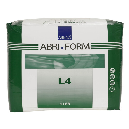 Abena Abri-Form Comfort Plastic-Backed Briefs, Level 4, Medium to Large Sizes, 24 Count