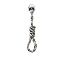 Alchemy Gothic (Metal-Wear) Einzelner Ohrring „Hang Man's Noose“