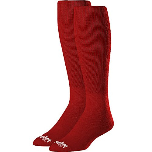 Rawlings Baseball Socks (2 Pair)  Scarlet Red  Large
