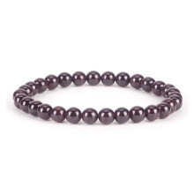 Cherry Tree Collection kleine, mittelgroe und groe Gren Edelstein-Perlenarmbnder fr Damen und Herren 6 mm runde Perlen (roter Granat A Gr