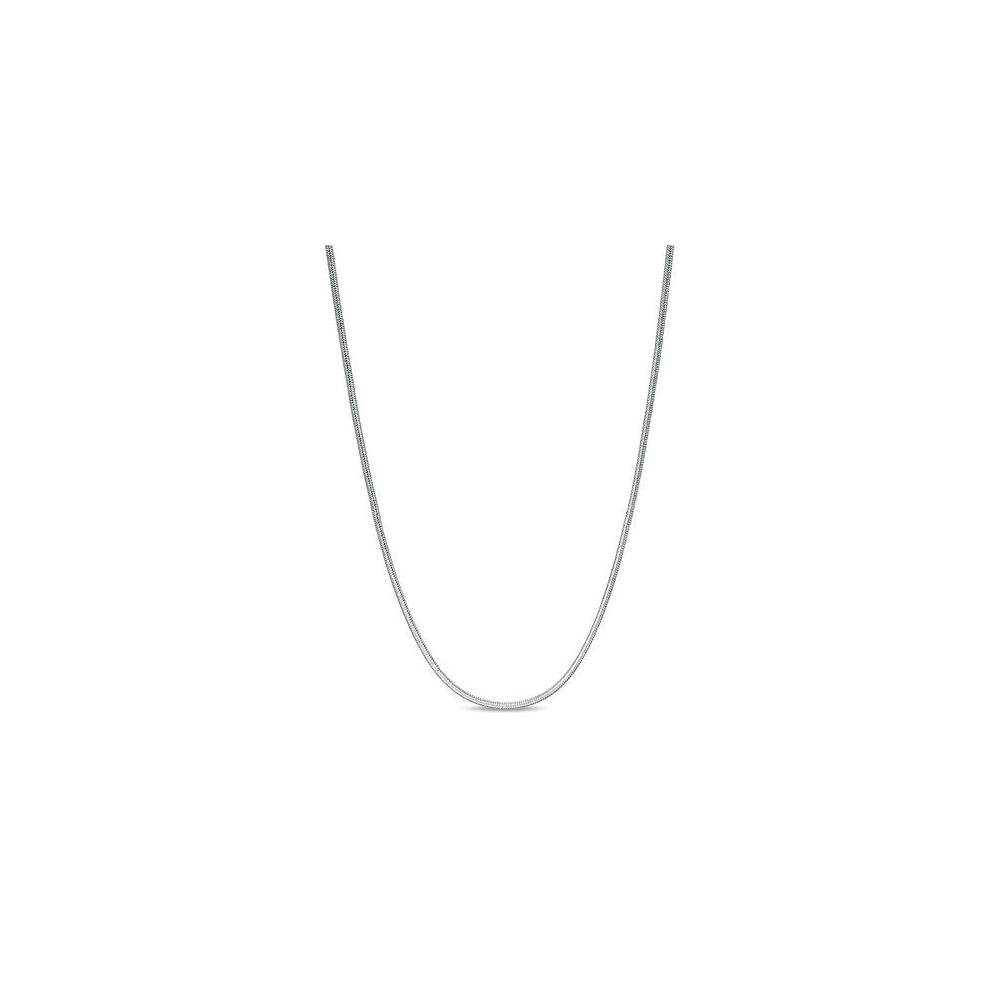 Collier cha   ne serpent ronde en argent sterling ARGENTO REALE 1MM- 2MM - Sol
