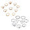 CSIYAN 6-16 PCs Knuckle Stacking Rings para mulheres adolescentes Boho 1