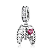 Eternalll perky pro eny Korlky ze strbra 925 Halloween Pumpkin Skull Enamel Charm pro Pandora nramky (ebern prvesky)
