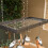 Rogar Hammered Steel Rectangular Pot Rack with Grid and Chrome Accessories 30-in. 4