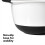 OXO OXO Good Grips Μπολ Ανάμειξης 5-Quart, Λευκό/Μαύρο 4