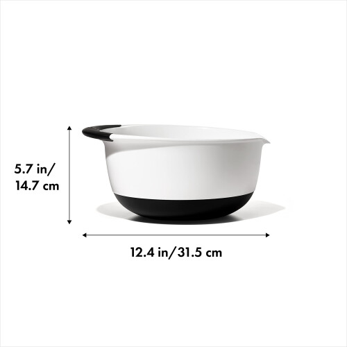 OXO OXO Good Grips Μπολ Ανάμειξης 5-Quart, Λευκό/Μαύρο 1