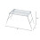 Roma 128 Pioneer Camp Grill Chrome Patiled Steel de 11 polegadas x 16 polegadas 3