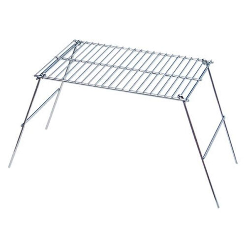 Roma 128 Pioneer Camp Grill Chrome Patiled Steel de 11 polegadas x 16 polegadas