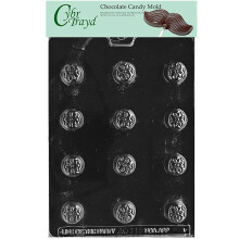 Cybrtrayd Life of the Party Stylized Flower Toutes occasions Moule de bonbons au chocolat dans Scelled Protective Poly Bag Imprime avec des instr