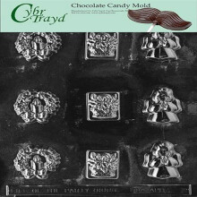 Cybrtrayd Life of the Party C006 assorti avec un moule a bonbons au chocolat ange dans un sac en poly scelle imprime avec des instructions de mou