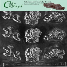 Cybrtrayd Life of the Party C014 Santa-Reindeer Assortiment Chocolate Candy Moule de protection scellee Poly Bag Imprime avec des instructions de
