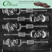 Cybrtrayd Life of the Party Small Snowman avec chapeau Moule de bonbons au chocolat de sucette dans des sacs en poly scelles avec des instruction