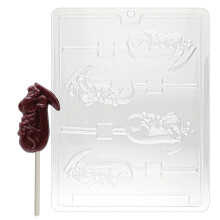 Cybrtrayd Life of the Party Musical Mouse Lolly Chocolate Candy Moule dans Scelled Protective Poly Bag imprime avec des instructions de moulage c