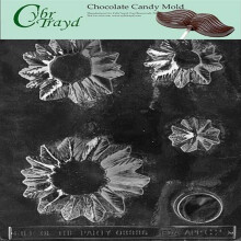Cybrtrayd Life of the Party Stack Tree Tree Chocolate Candy Moule dans Scelled Protective Poly Bag Imprime avec des instructions de moulage Cybrt