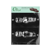 Cybrtrayd Life of the Party 3d Cupie Doll Baby Chocolate Candy Moule dans Scelled Protective Poly Bag Imprime avec des instructions de moulage Cy