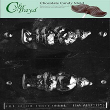 Cybrtrayd Life of the Party 3D Santa Sack sur le dos de bonbon au chocolat dans le sac en poly scelle imprime avec des instructions de moulage cy
