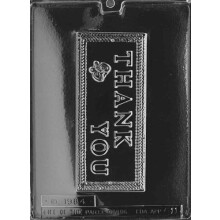 Cybrtrayd Life of the Party Thank You Carte de voeux Moule de bonbons au chocolat dans Scelled Protective Poly Bag Imprime avec des instructions