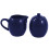 Royal Blue Ceramic Cream ?i Service Sugar Set cu capac 1