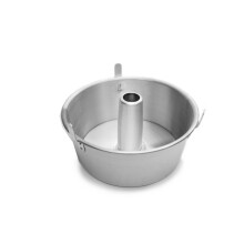Molde para bizcocho de ngel de aluminio de 10,75 pulgadas con base suelta de Fox Run